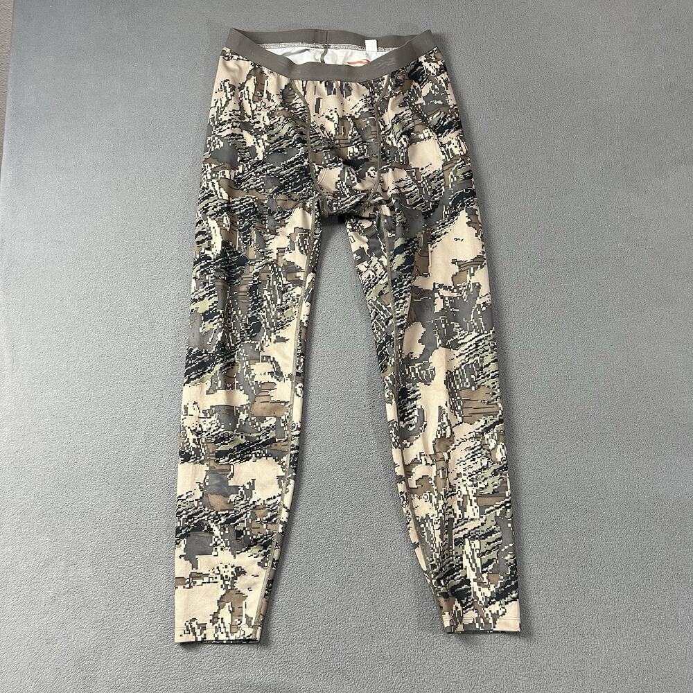 Sitka Pants Mens Size Large Green Traverse Base Layer Camo Bottoms Optifade